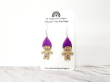 Retro Troll Dangles- Purple