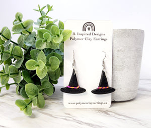 Witch Hat Dangle Earrings