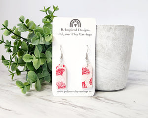 Red Floral Arch Dangles