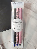 Refillable Pens- Pink/Black