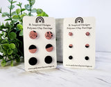 Black & Rose Micro Stud Pack