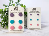 Purple, Teal & Pink Micro Stud Pack