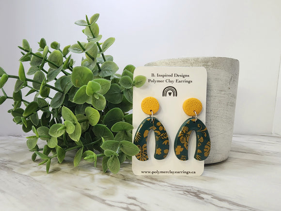 Mustard & Green Dangles