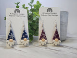 Gnome Earrings- Purple