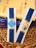 Adjustable Bookmark- Seashell/Blue
