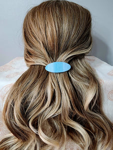 Polymer Clay Hair Clip-Blue Gradient