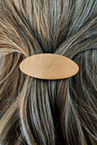 Polymer Clay Hair Clip-Mustard Texture