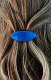 Polymer Clay Hair Clip-Cobalt Blue