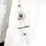 Mama Bear Purple Suncatcher