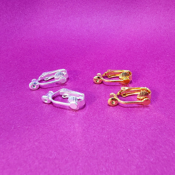 Clip on Earring Converters - Gold