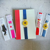 Adjustable Bookmark- Black Cat/Pink