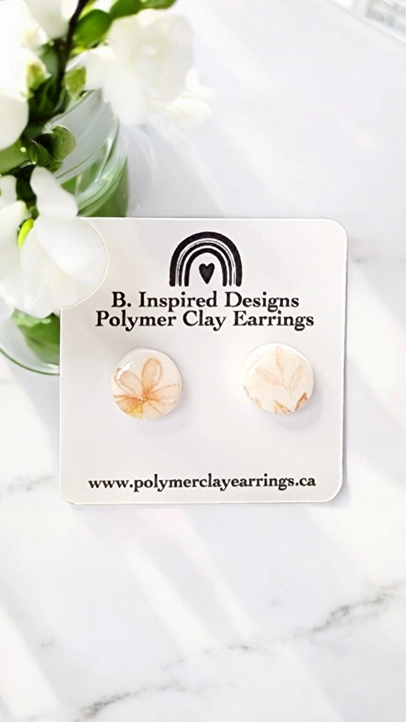 Autumn Floral Studs