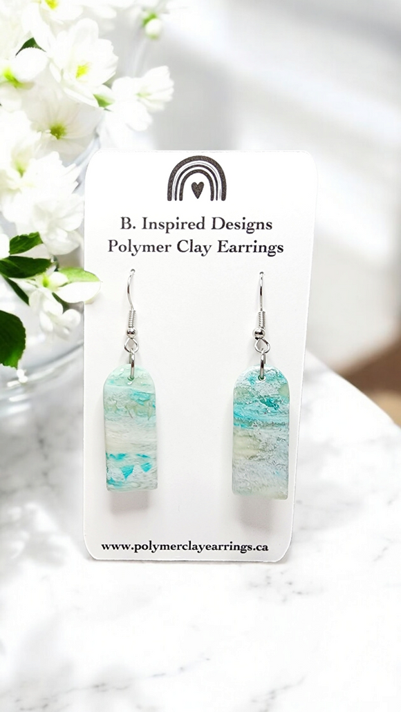 Arch Dangles in Soft Turquoise