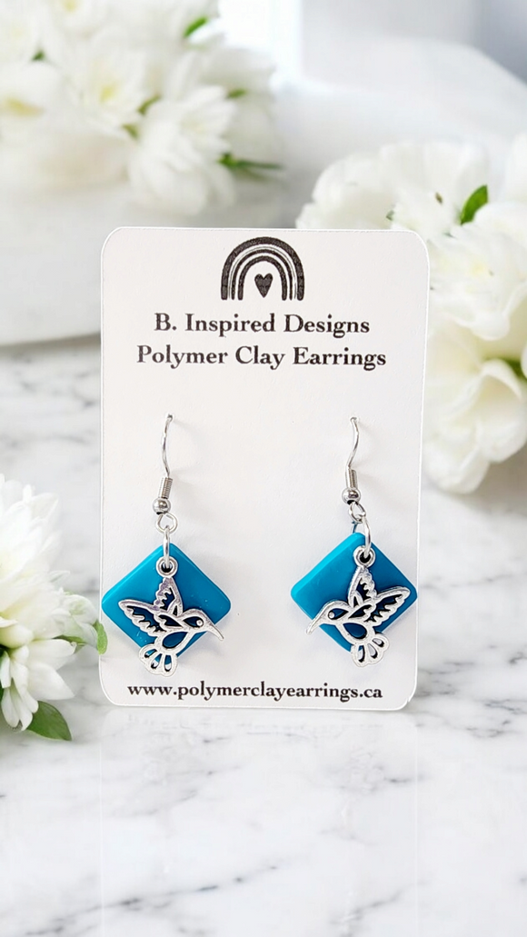 Hummingbird Dangle- Teal
