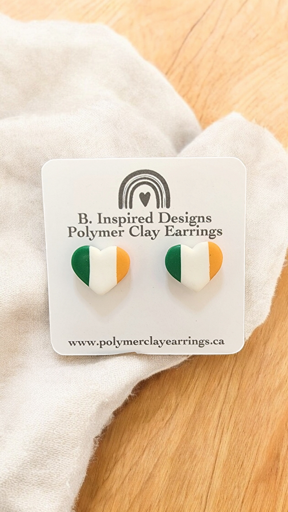 Irish Heart Studs