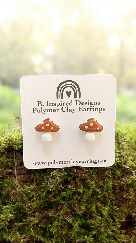 Mushroom Stud (Brown)