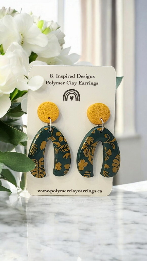 Mustard & Green Dangles