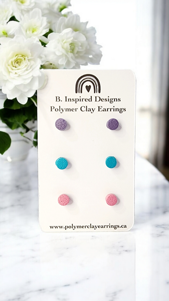 Purple, Teal & Pink Micro Stud Pack