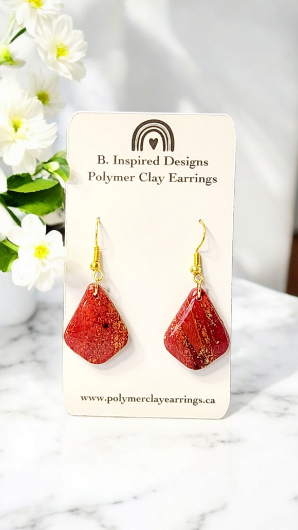Ruby Red Dangles