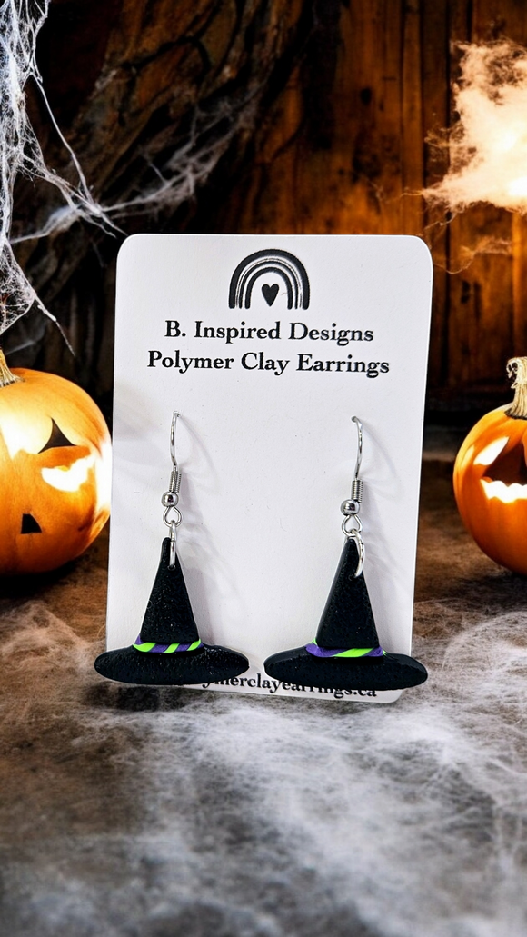 Witch Hat Dangle Earrings