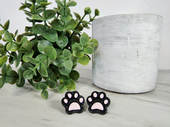 Paw Studs- Black