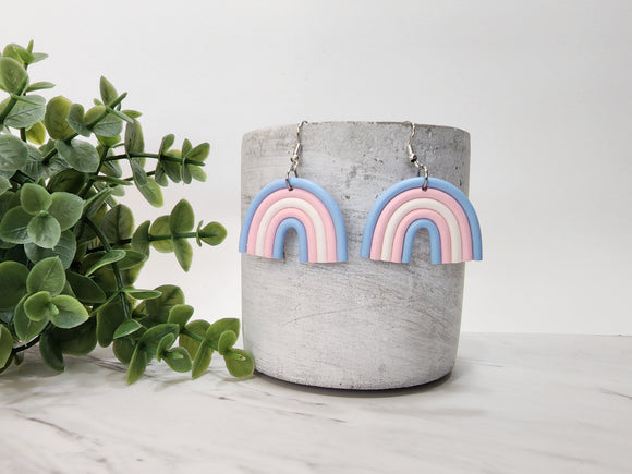 Transgender Rainbow Earrings