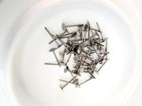 4mm flat pad titanium earring posts