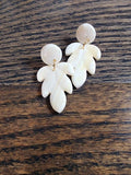 Leaf Dangles in Black Sparkle